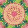 Carta Origami "Mandala Flamingos"